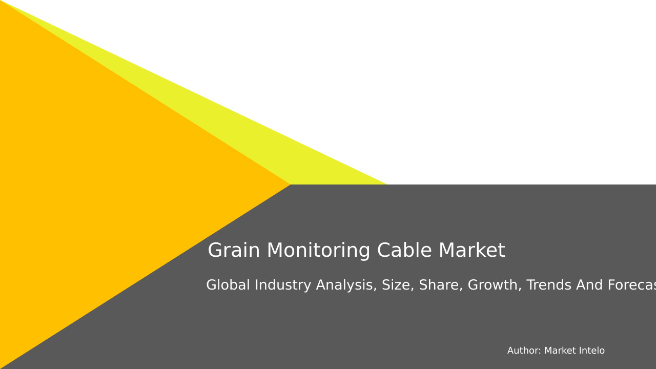 Grain Monitoring Cable Market Research Report 2033