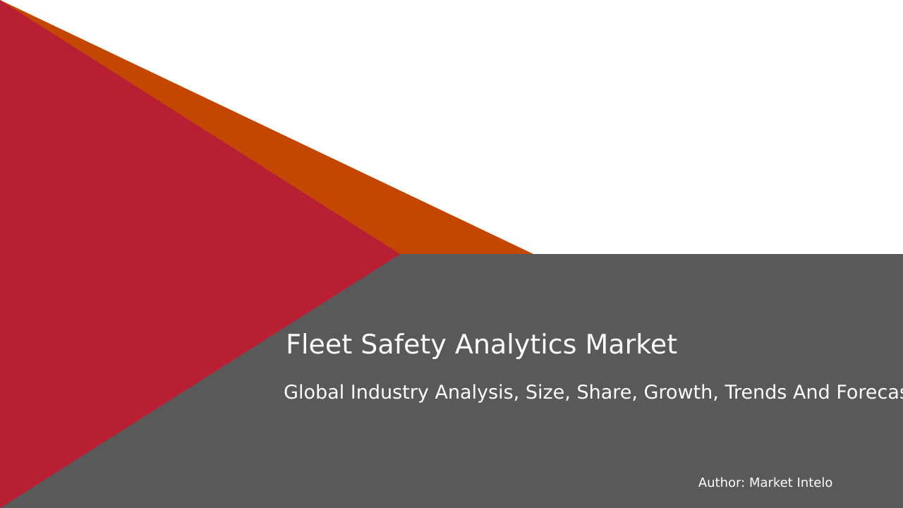 Fleet Safety Analytics Market Research Report 2033