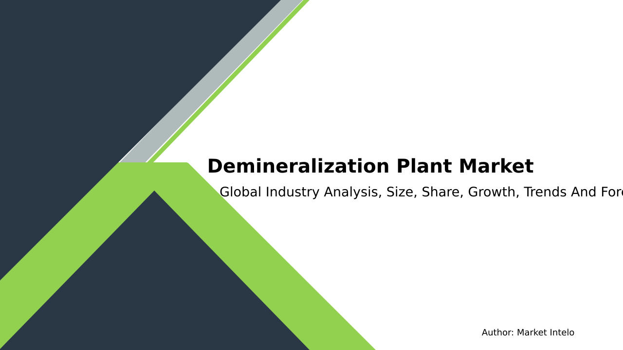 Demineralization Plant Market Research Report 2033