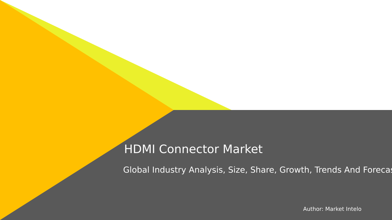 HDMI Connector Market Research Report 2034