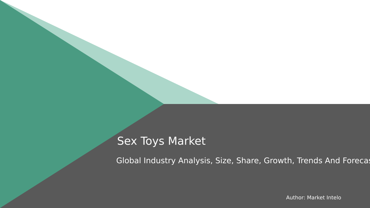 Sex Toys Market Research Report 2033