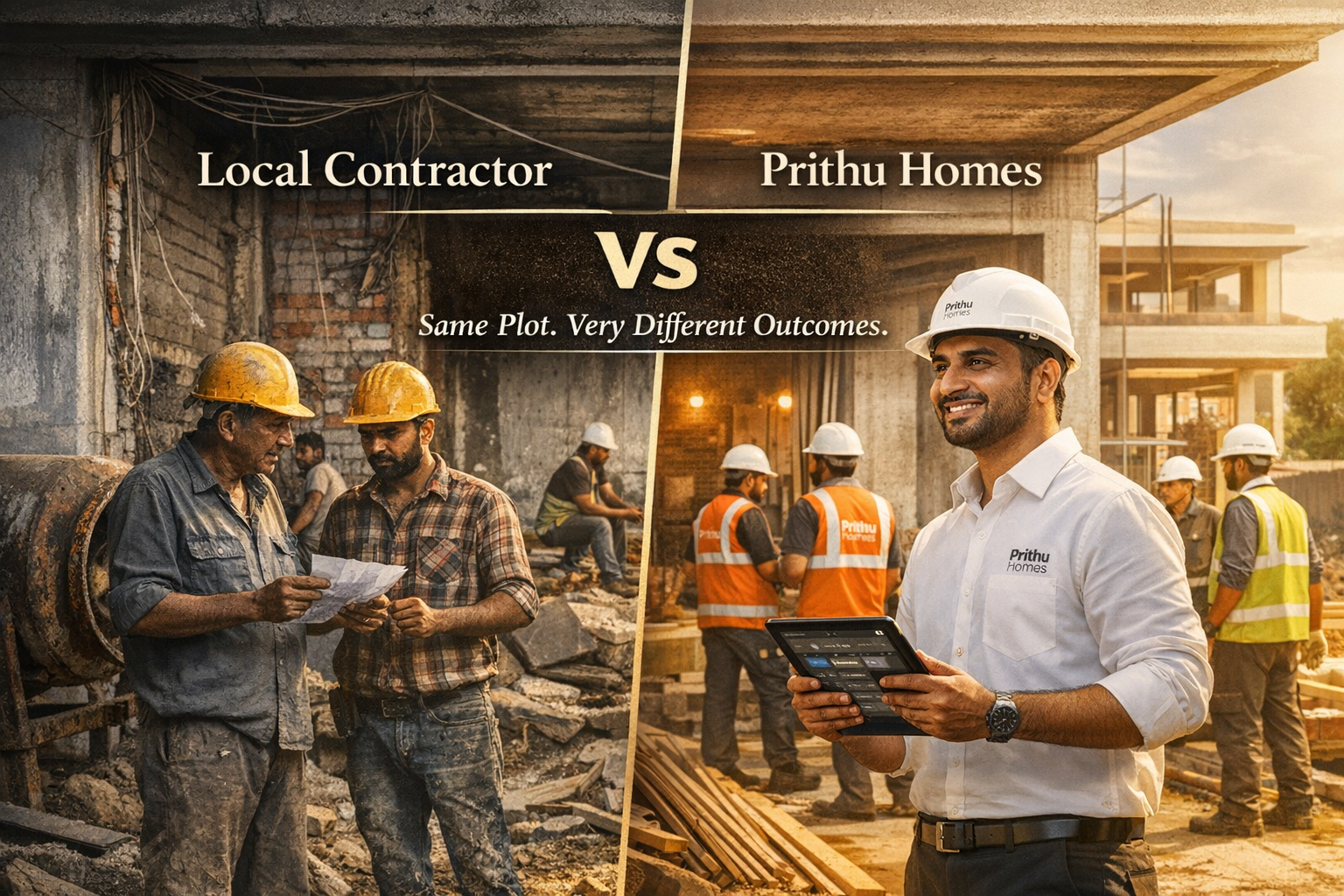 Prithu Homes vs Local Contractor–What Every Delhi NCR Homeowner Must Know