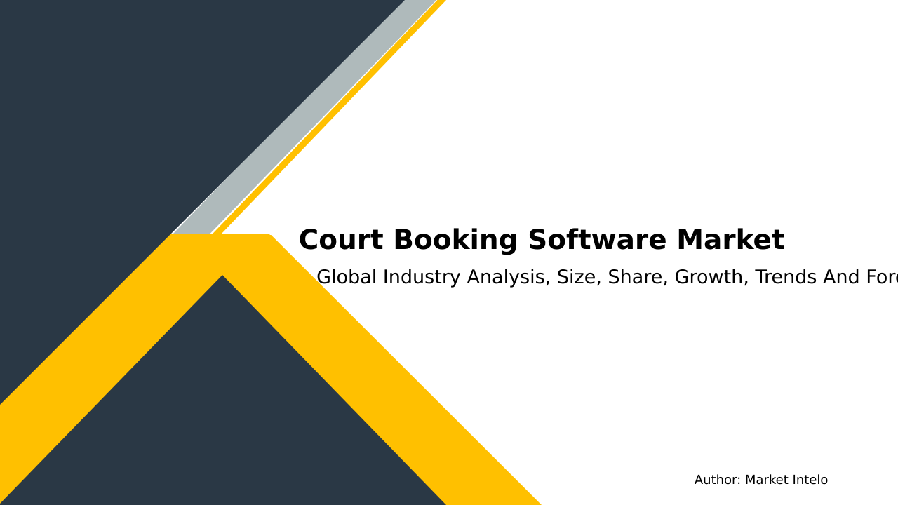 Court Booking Software Market Research Report 2033