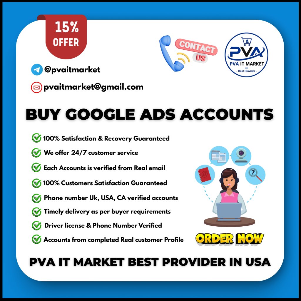 Buy Google Ads Account - 100% Active, Safe & Full Verified