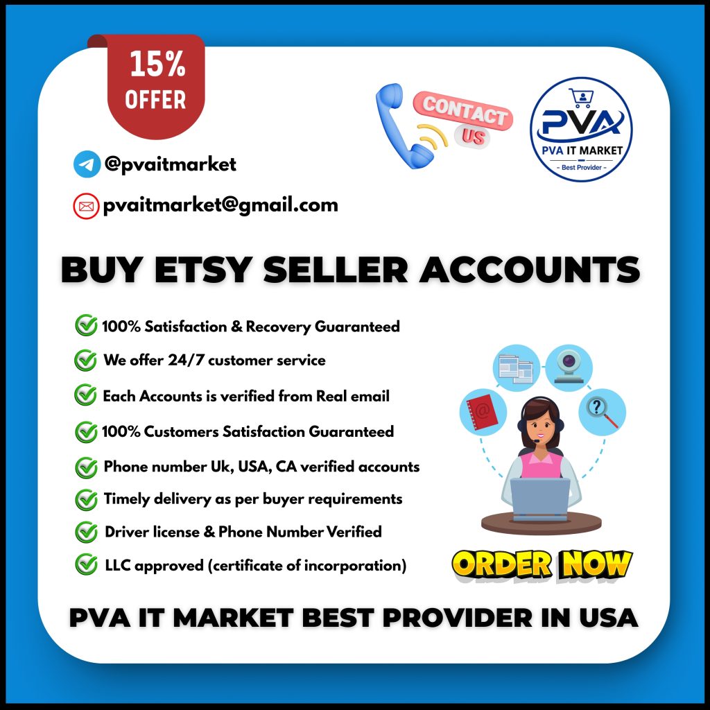 Why To Buy Etsy Seller Account In - Pvaitmarket & This 100% Safe