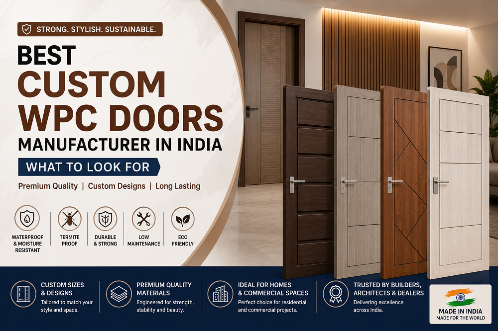 Best Custom WPC Doors Manufacturer in India: What to Look For