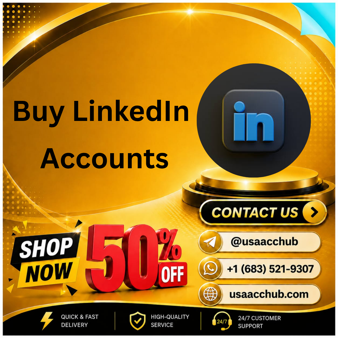 Buy LinkedIn Accounts -Safe, Reliable & High Quality Premium