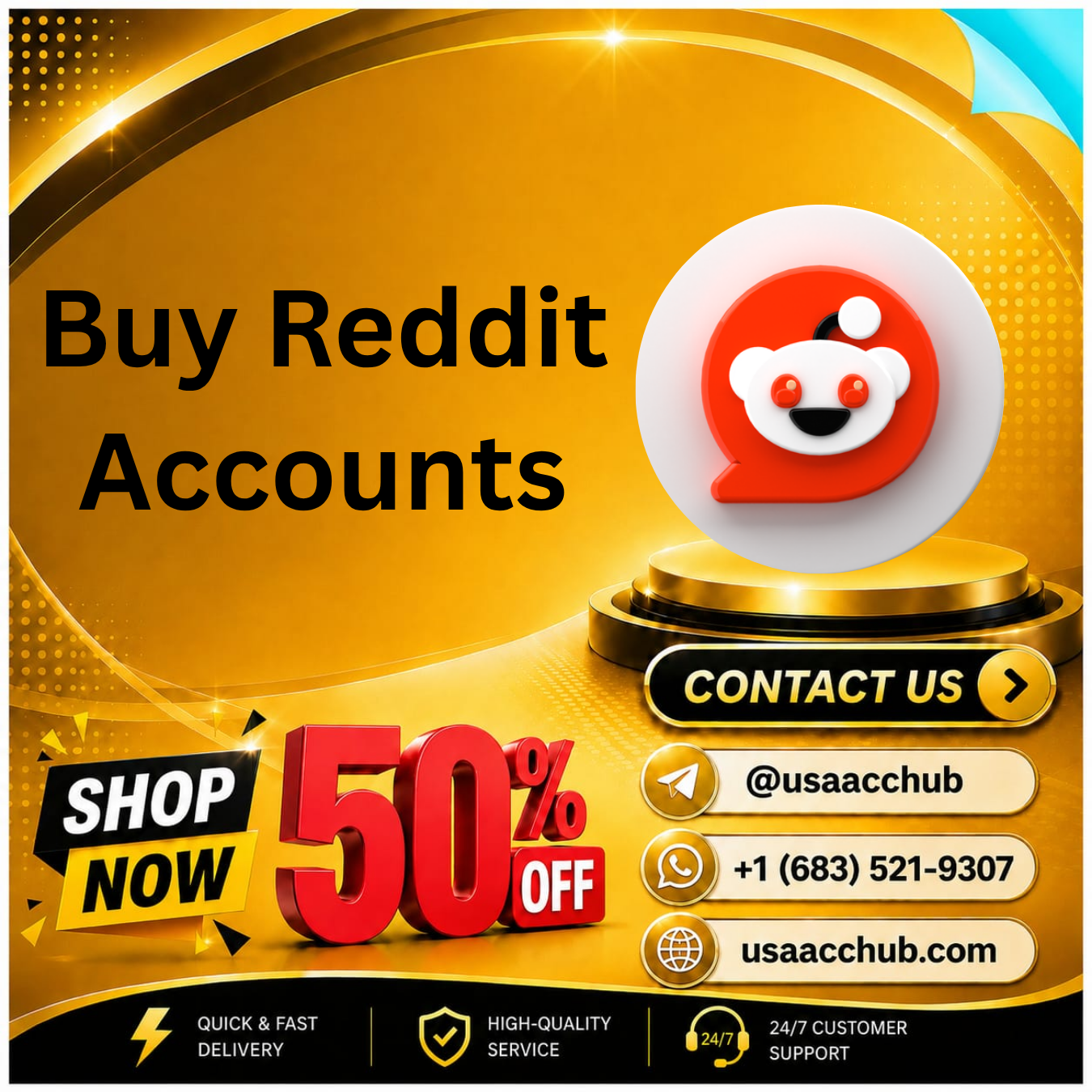 Buy Reddit Accounts 100% Best Bulk (PVA,Old)