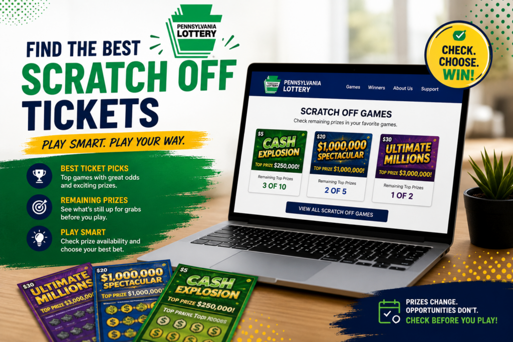 Pennsylvania Lottery Scratch Off Tickets: Best Picks and Remaining Prizes