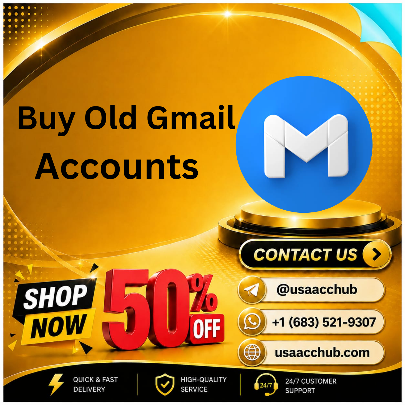 Buy Old Gmail Accounts -(PVA, Aged & Bulk) Available