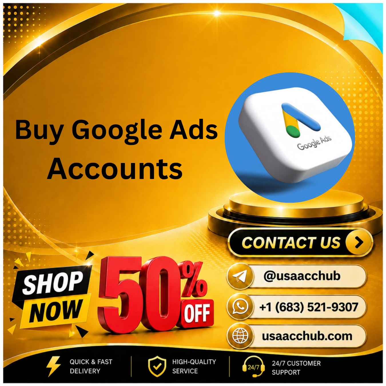 Buy Google Ads Accounts 100% Safe &amp (PVA) With Fast Delivery