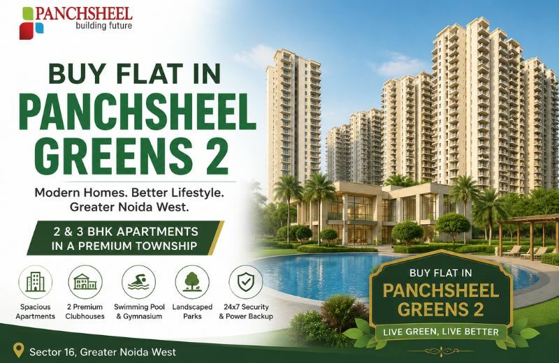 Buy Flat in Panchsheel Greens 2 – Experience Modern Living in Greater Noida West